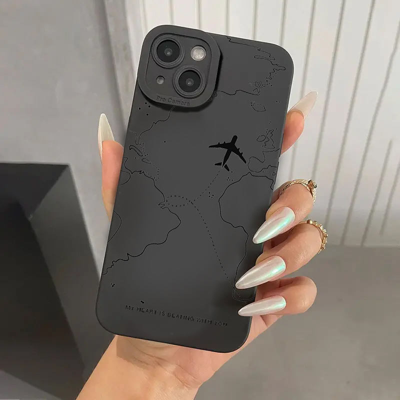 Samsung Galaxy S24 - أغطية هواتف بتصميم مسارات الطائرات المستوحاة