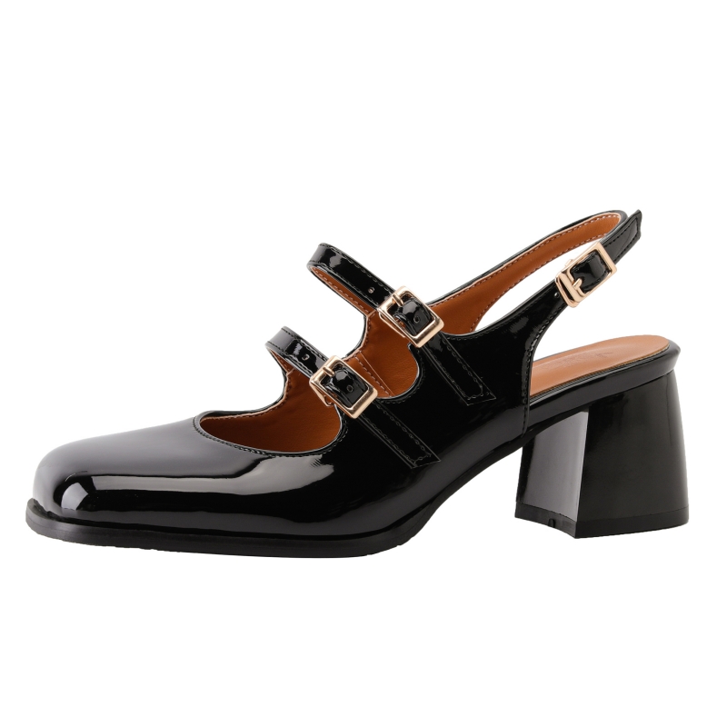 Leather Classic Strap - أحذية ماري جينس النسائية الأنيقة ذات
