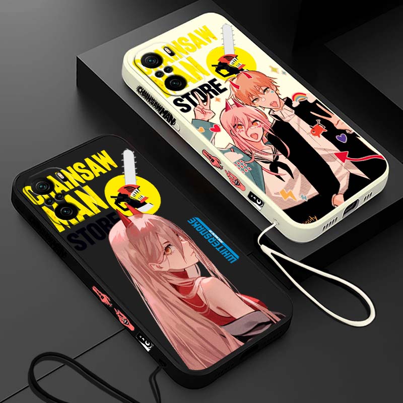 Xiaomi Redmi Note 13 - جراب هاتف سائل بتصميم أنمي تشينسو