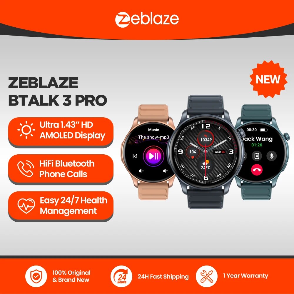 جديد Zeblaze Btalk 3 PRO 1.43  - مراجعة Smartwatch X2 وسعره