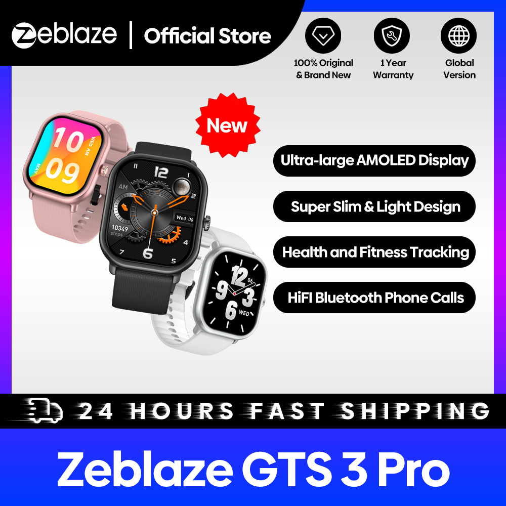 ساعة ذكية Zeblaze-GTS 3 Pro لل - مراجعة Smartwatch X12 وسعره