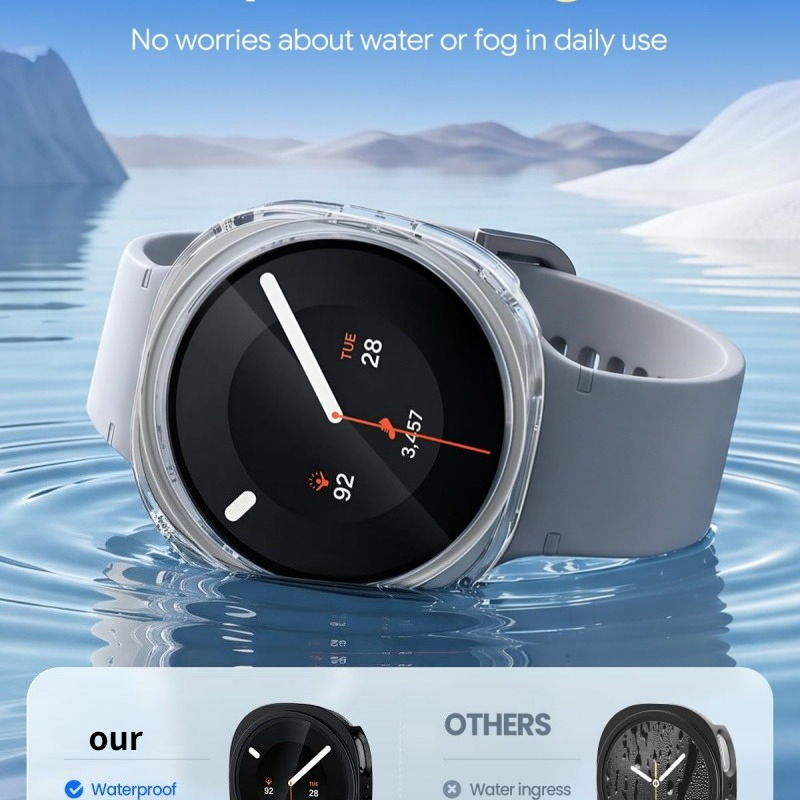 زجاج مقوى + غطاء لساعة سامسونج - مراجعة Samsung Smartwatch Accessories وسعره